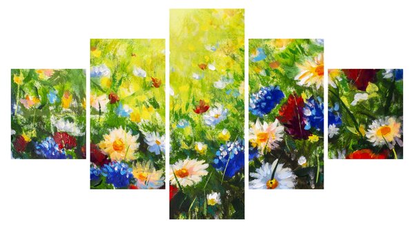 Obraz divokých květin (125x70 cm)