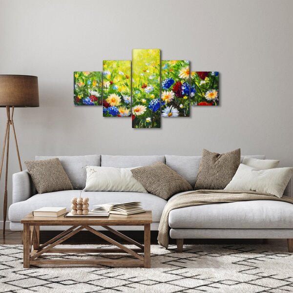 Obraz divokých květin (125x70 cm)