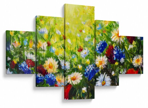 Obraz divokých květin (125x70 cm)