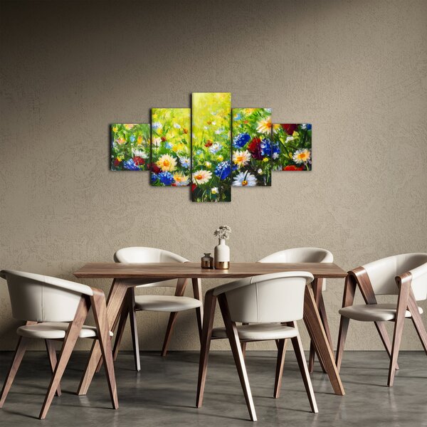 Obraz divokých květin (125x70 cm)