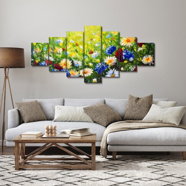 Obraz divokých květin (210x100 cm)