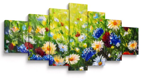 Obraz divokých květin (210x100 cm)