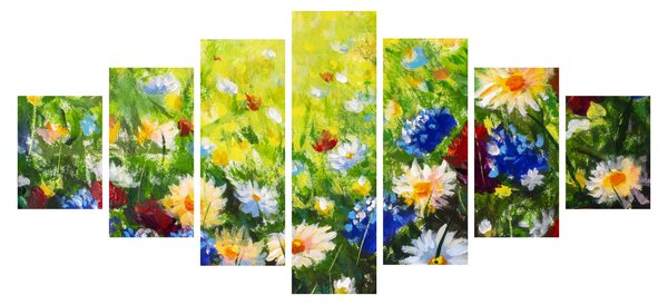 Obraz divokých květin (210x100 cm)