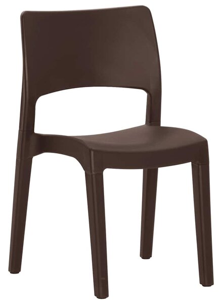 Zahradní židle 2 ks mocca polypropylen 317727