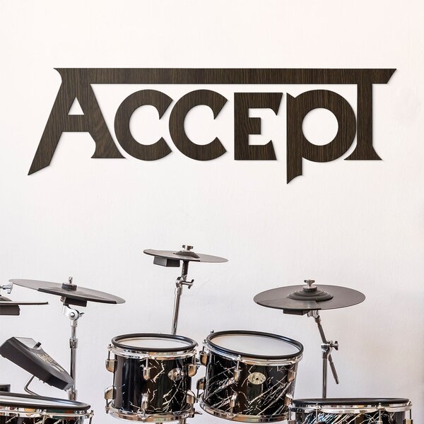 DUBLEZ | Dřevěné logo - Accept | Obraz
