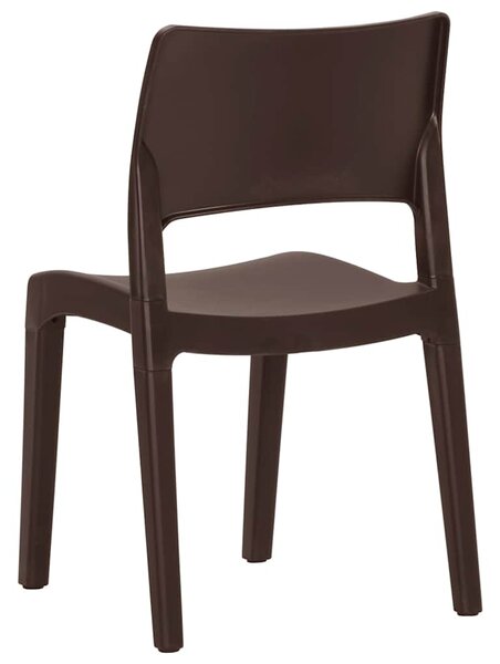 Zahradní židle 2 ks mocca polypropylen 317727