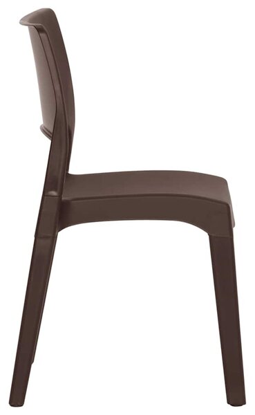 Zahradní židle 2 ks mocca polypropylen 317727