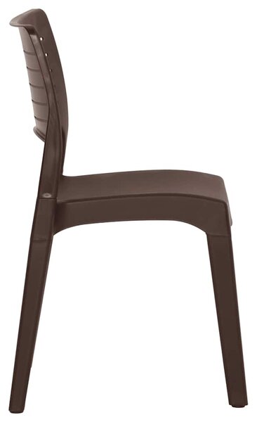Zahradní židle 2 ks mocca polypropylen 317730
