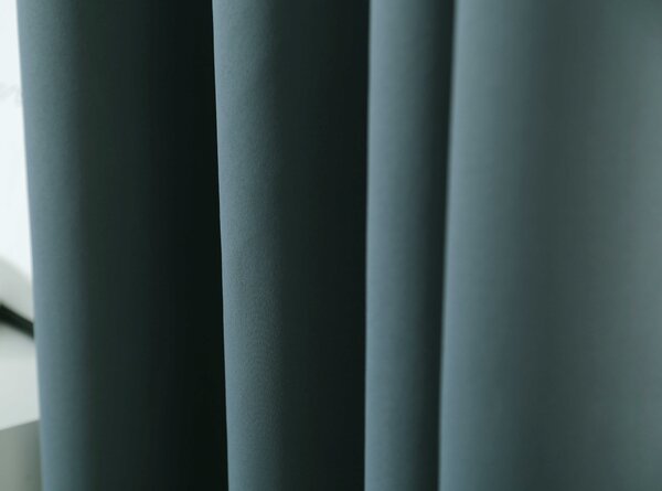 Modrozelený závěs OXFORD 140x250 cm Zavěšení: Řasící páska