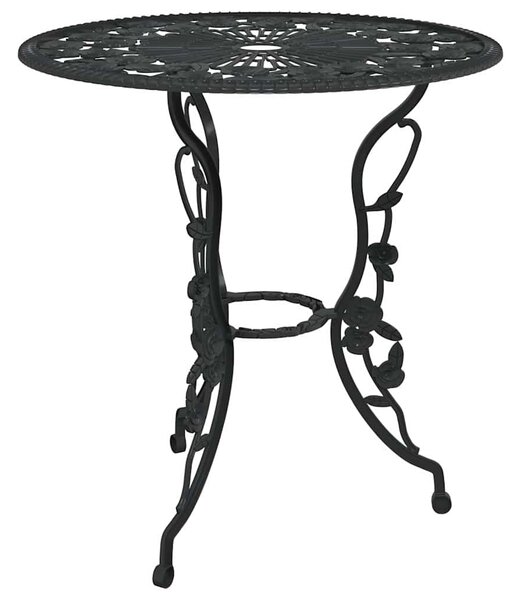 3dílný bistro set litý hliník černý 317739