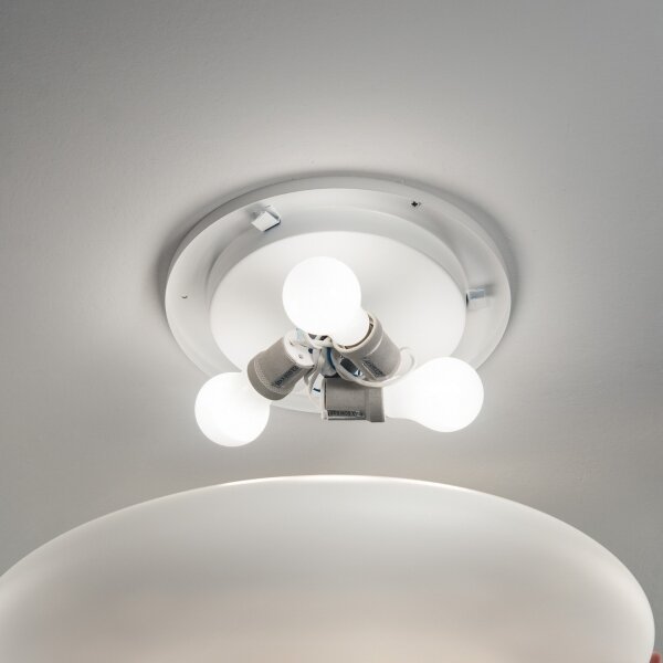 Ideal Lux - Stropní svítidlo SMARTIES 3xE27/42W/230V pr. 60 cm bílá