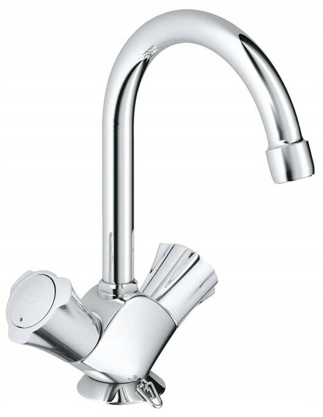 Stojánková umyvadlová baterie Grohe stříbrná