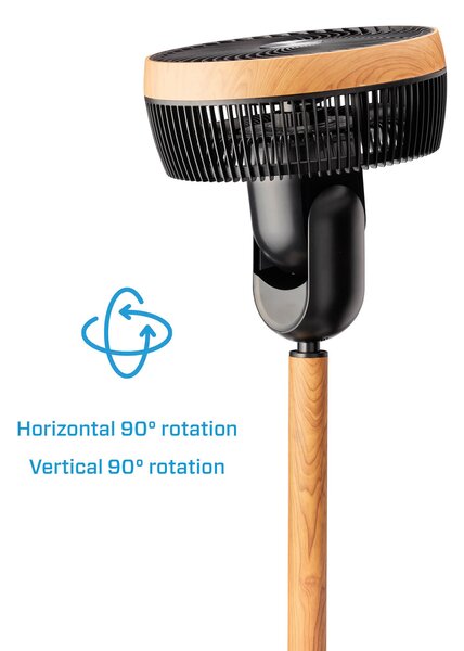 Cirkulační ventilátor v dekoru dřeva Clean Air Optima CA-408 Smart