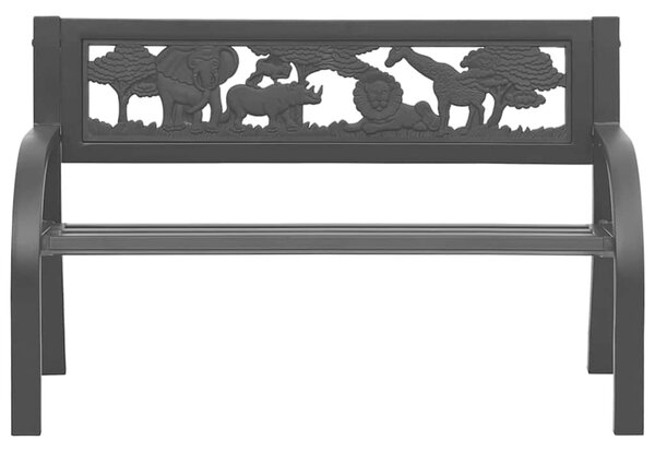 Dětská zahradní lavice 86 cm ocel 317773