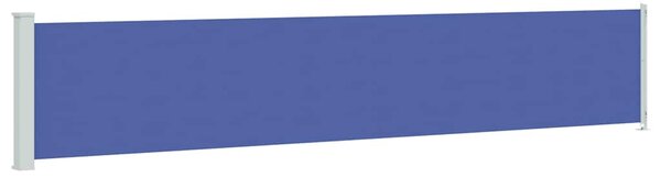 Zatahovací boční markýza 117 x 614 cm modrá 317948