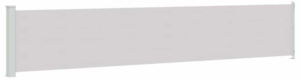 Zatahovací boční markýza 117 x 614 cm šedá 317950