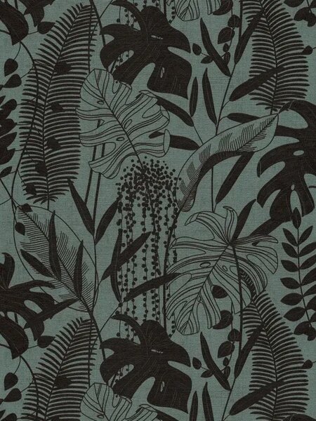 A.S. Création | Vliesová tapeta na zeď Cuba 2 79164-4 | 0,53 x 10,05 m | černá, vining ivy