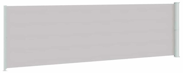 Zatahovací boční markýza 180 x 614 cm šedá 317968