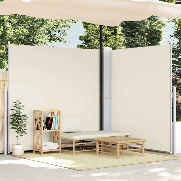 Zatahovací boční markýza krémová 200 x 600 cm 318007