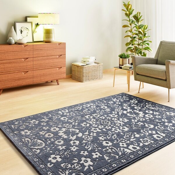 Tmavě modrý koberec 80x150 cm Amara – Universal