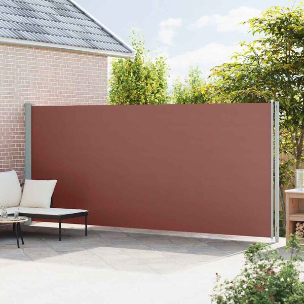 Zatahovací boční markýza 200x614 cm hnědá 317975