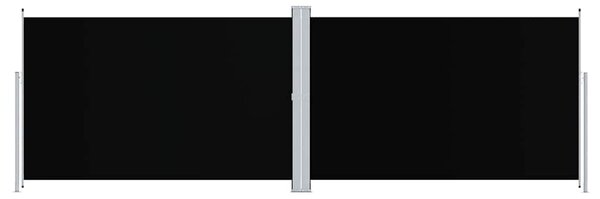 Zatahovací boční markýza černá 200 x 600 cm 318006