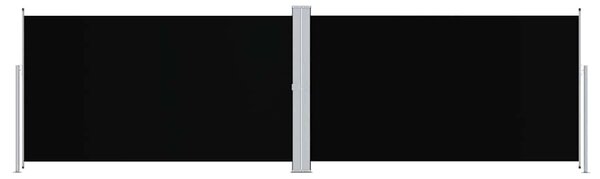 Zatahovací boční markýza černá 180 x 600 cm 318000
