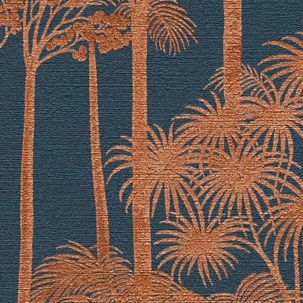 A.S. Création | Vliesová tapeta na zeď Cuba 2 79162-4 | 0,53 x 10,05 m | bronzová,vining ivy