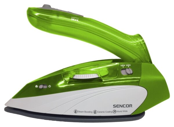 Sencor - Cestovní napařovací žehlička 1100W/115V/230V zelená