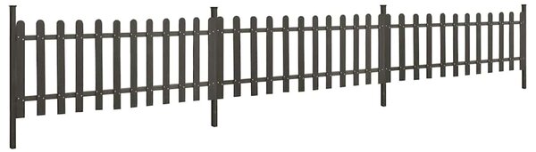 Laťkový plot se sloupky 3 ks WPC 614 x 80 cm 318090