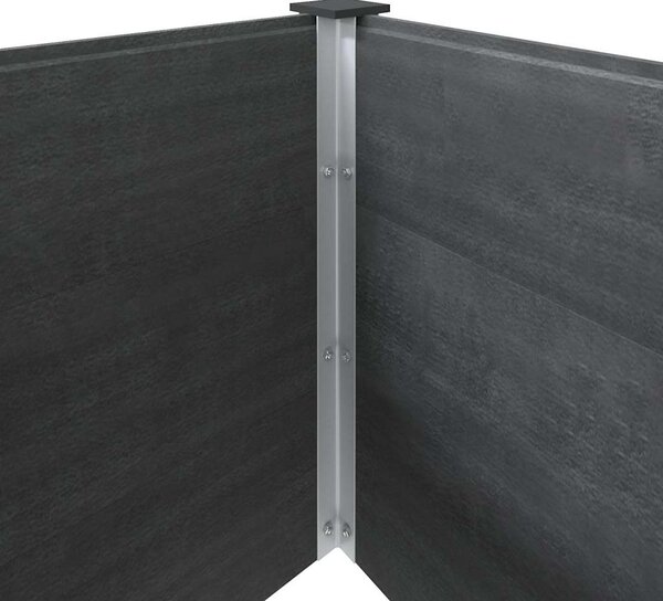 Zahradní vyvýšený záhon 200 x 100 x 54 cm WPC šedý 318097
