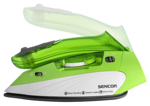 Sencor - Cestovní napařovací žehlička 1100W/115V/230V zelená