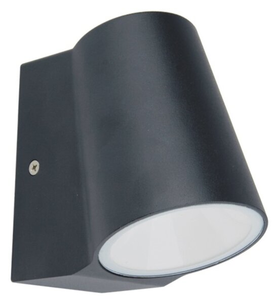 ACA Lighting LED COB venkovní nástěnné svítidlo 6W 400LM 100d 230V AC 3.000K tmavá šedá CRI80 IP54 30.000hod LG0509G