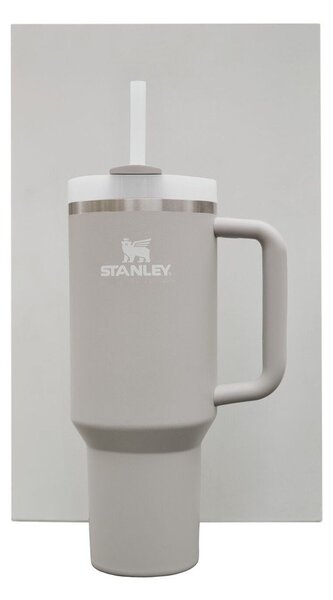 Světle šedá termoska s brčkem z nerezové oceli 890 ml Quencher H2.O FlowState™ Tumbler Ash – Stanley