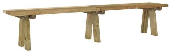 Zahradní lavice 220 cm impregnované masivní borové dřevo 318175