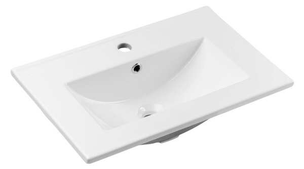 COMAD UM-2060RB DANCE 60 - Zápustné umyvadlo DANCE 62x40 cm keramika/lesklá bílá