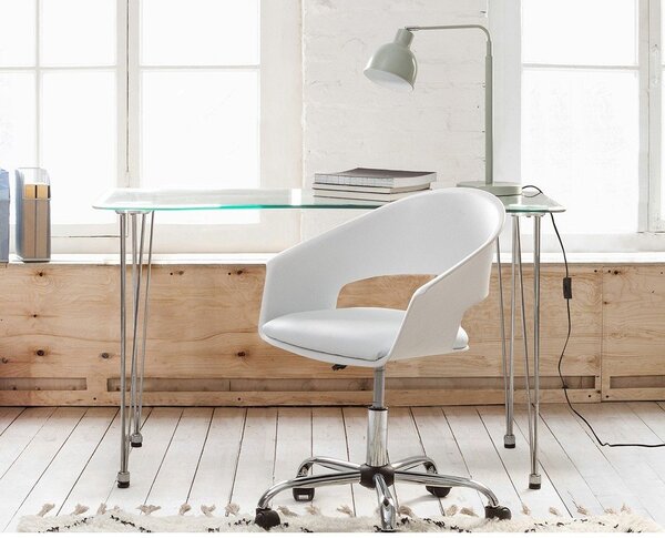 Pracovní stůl se skleněnou deskou 60x120 cm Rondo – Bizzotto