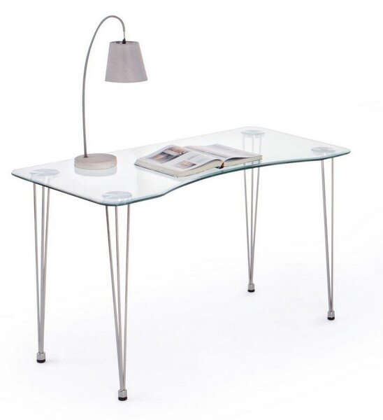 Pracovní stůl se skleněnou deskou 60x120 cm Rondo – Bizzotto