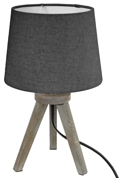 Atmosphera - Stolní lampa MINI 1xE14/25W/230V borovice/šedá