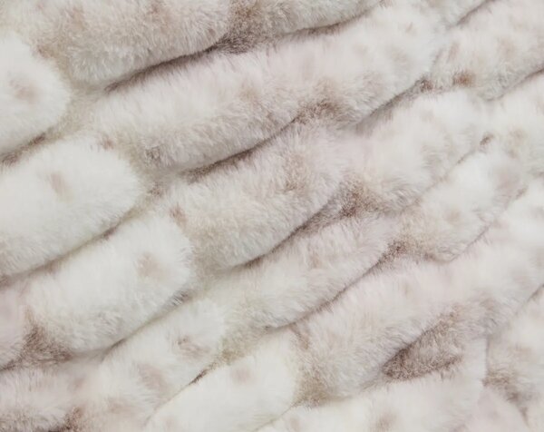 Skinnwille Home Collection Luxusní přehoz Luna Snow, pléd, 120x180 cm