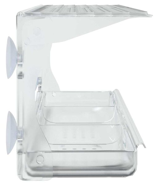 Okenní krmítka pro ptáky 2 ks akryl 30 x 12 x 15 cm 318304