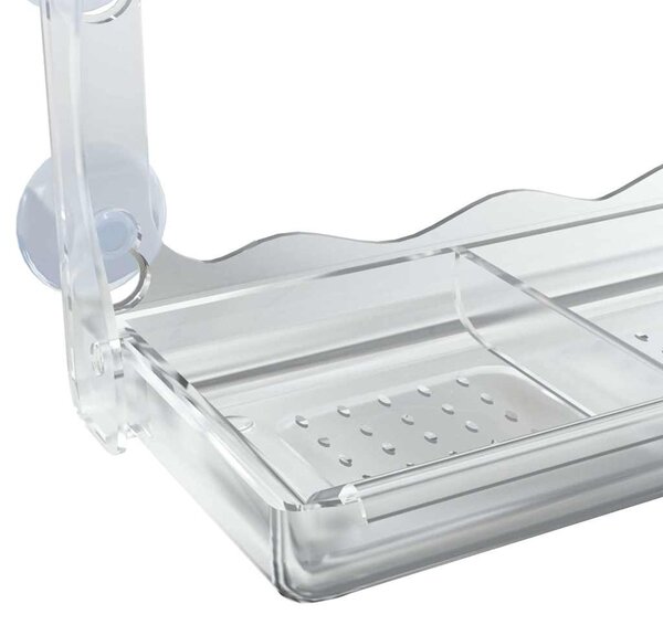 Okenní krmítka pro ptáky 2 ks akryl 30 x 12 x 15 cm 318304