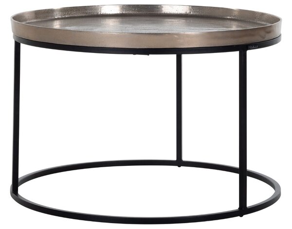 Měděný kovový konferenční stolek Richmond Milo 70 cm