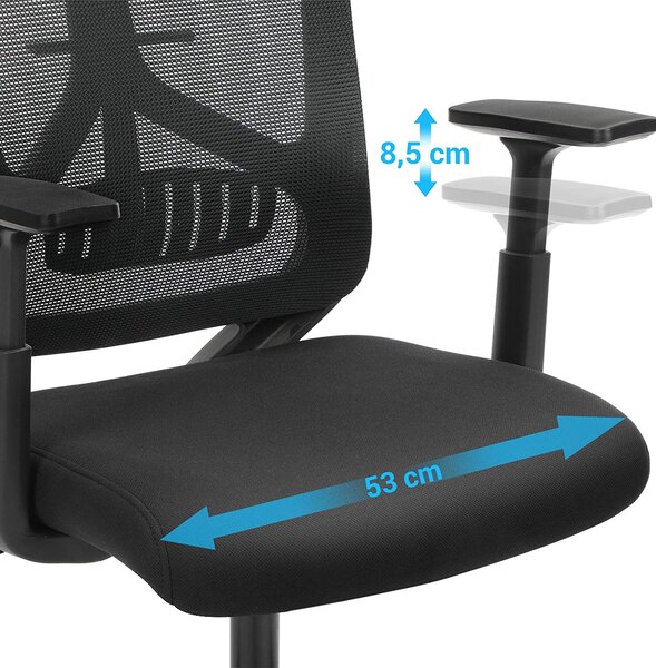 SONGMICS Kancelářská židle Cameron černá