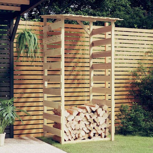 Pergola se střechou 100 x 90 x 200 cm impregnované borové dřevo 318380