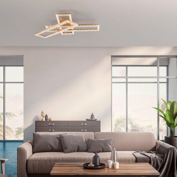 JUST LIGHT. 14733-60 - LED Stropní svítidlo GLITRA LED/35W/230V zlatá