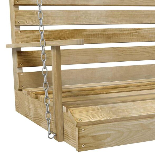 Houpací lavice 110 cm impregnované borové dřevo 318397