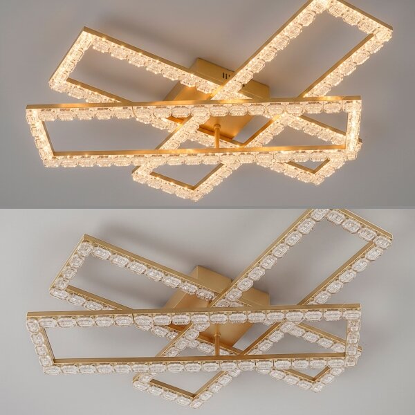 JUST LIGHT. 14733-60 - LED Stropní svítidlo GLITRA LED/35W/230V zlatá