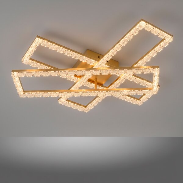 JUST LIGHT. 14733-60 - LED Stropní svítidlo GLITRA LED/35W/230V zlatá