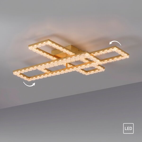 JUST LIGHT. 14733-60 - LED Stropní svítidlo GLITRA LED/35W/230V zlatá